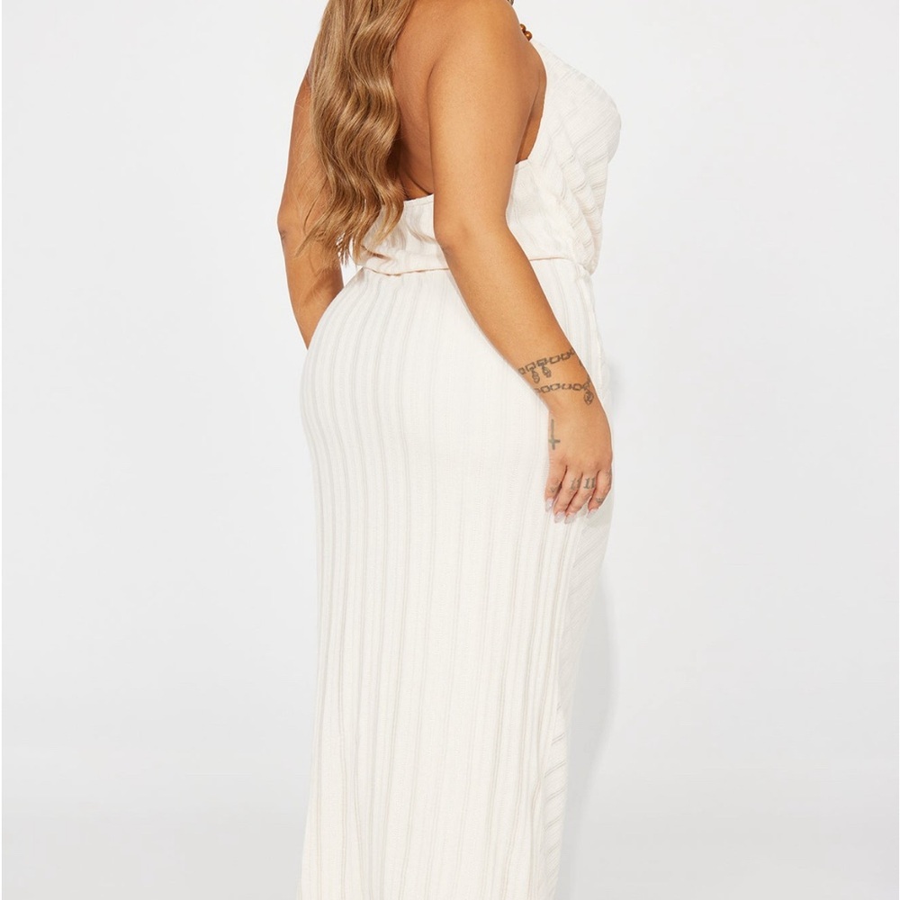Textured maxi dress.